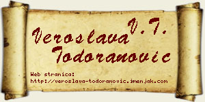 Veroslava Todoranović vizit kartica
